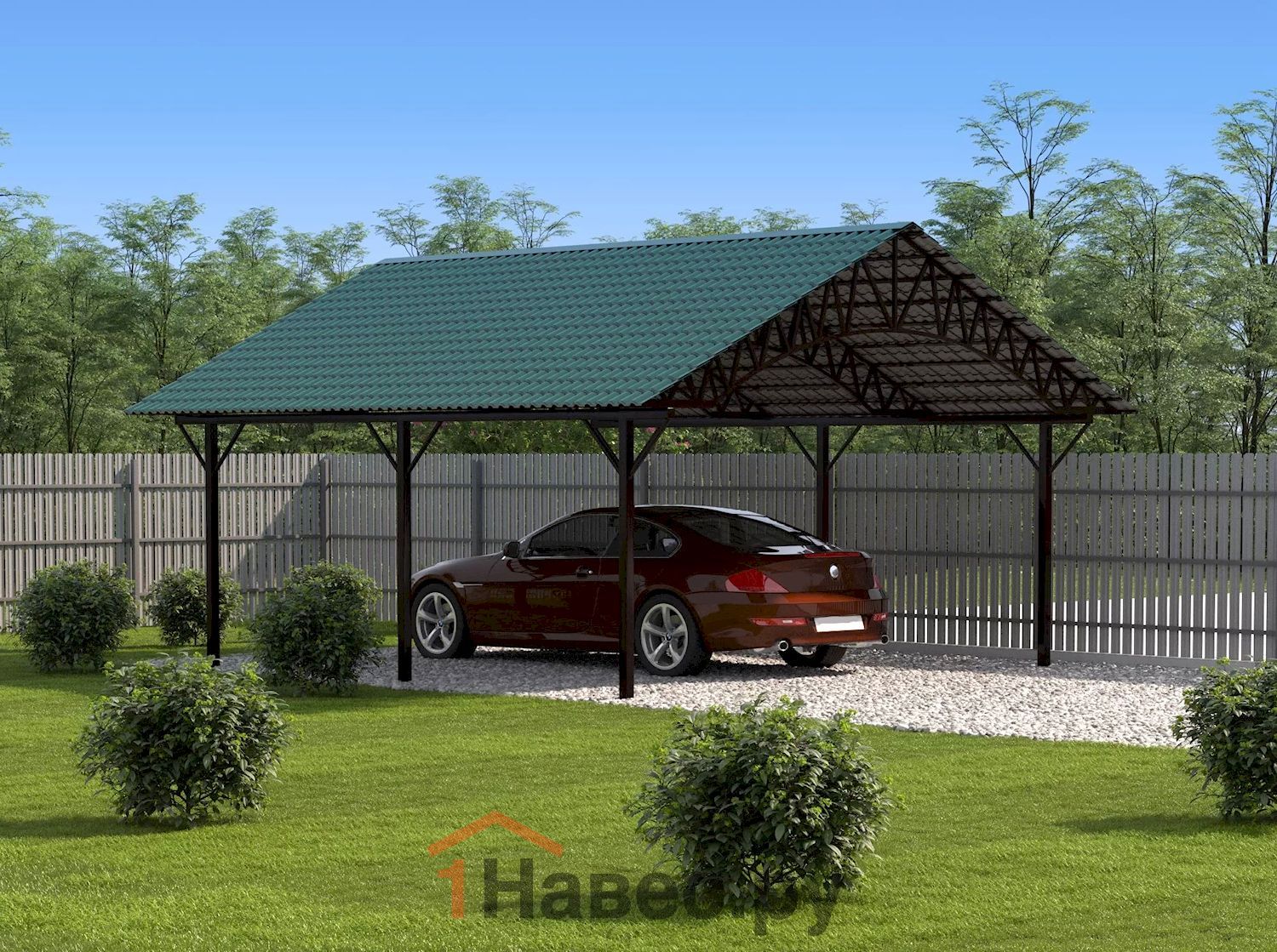 Навес из поликарбоната