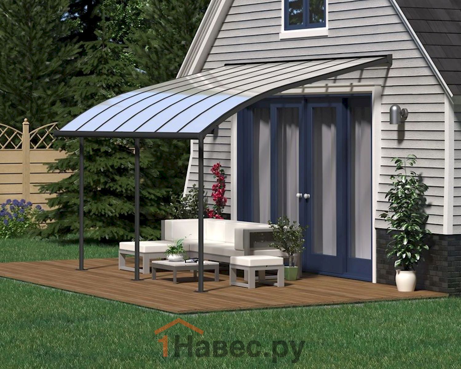 Терраса из поликарбоната