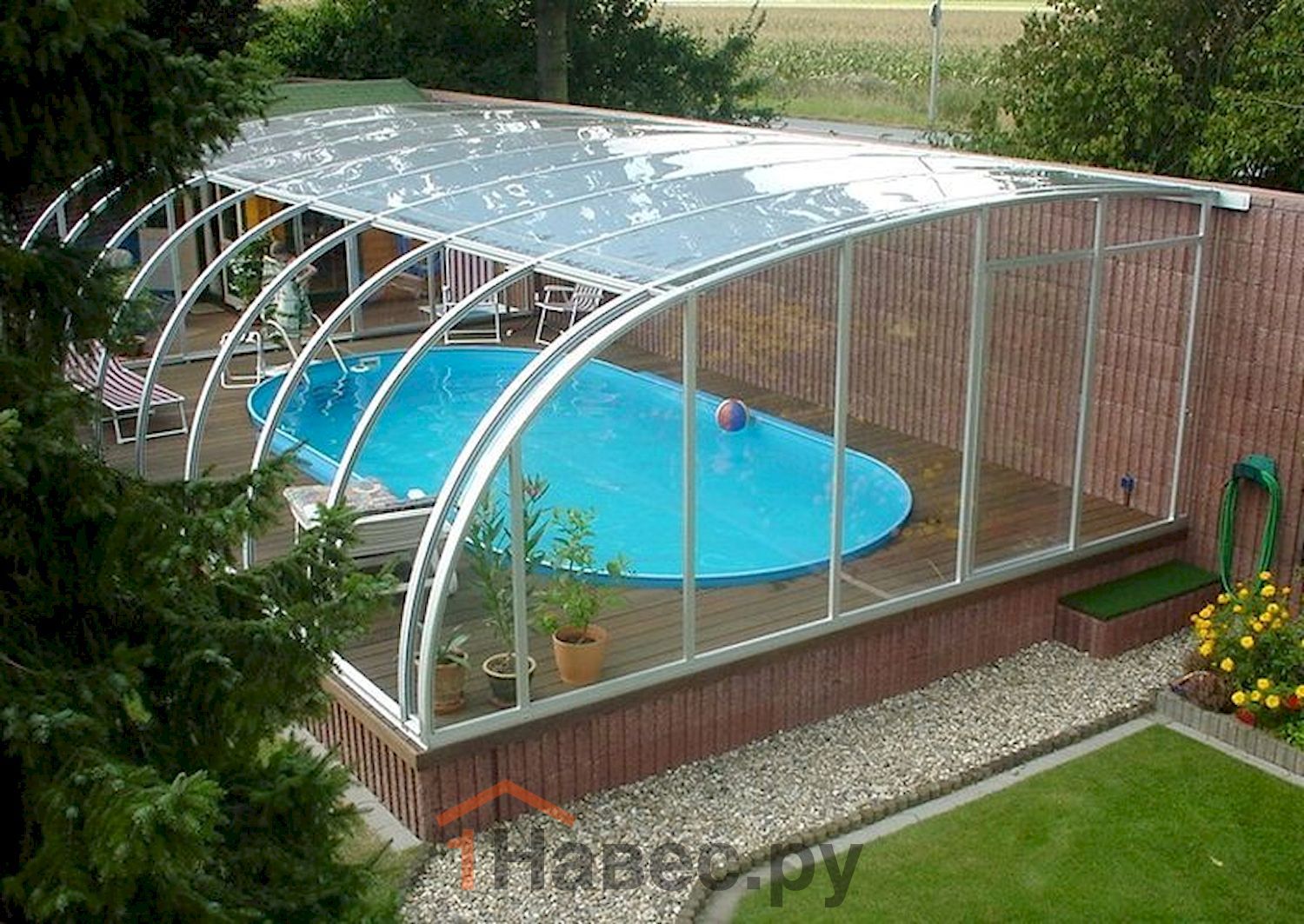 Навес из поликарбоната